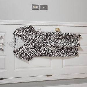 Large cheeta print mini dress